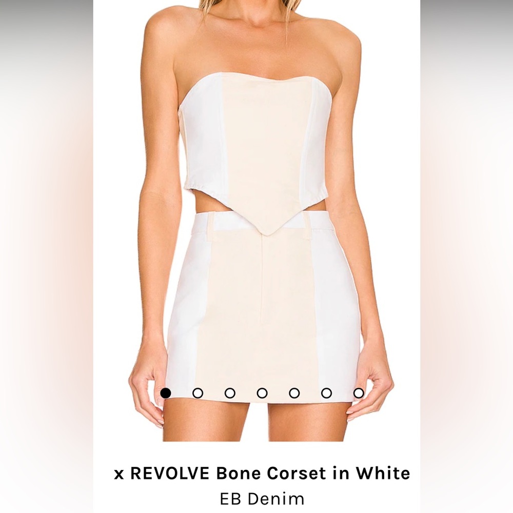 REVOLVE Bone Corset & Skirt in White
EB Denim